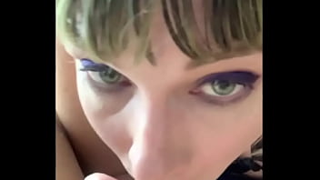 Sucking big cock while my pussy vibrates