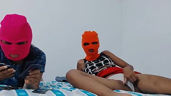 Single stepmothers abandoned by their husbands are horny waiting for a guy they invited to give them intense sex