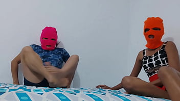 Single stepmothers abandoned by their husbands are horny waiting for a guy they invited to give them intense sex