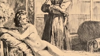 Retro erotic drawings