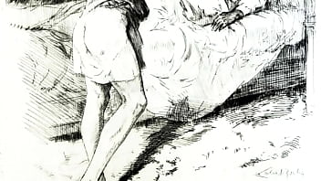 Retro erotic drawings