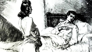 Retro erotic drawings