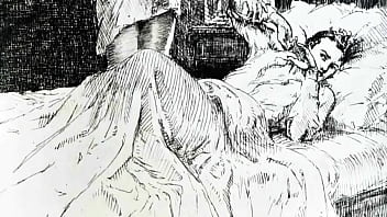 Retro erotic drawings