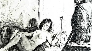 Retro erotic drawings