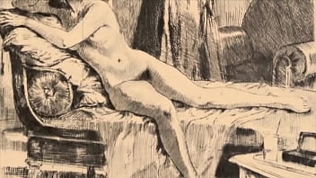 Retro erotic drawings
