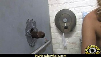 Sexy wild lady deepthroats at gloryhole 28