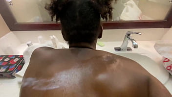 Caught stepsis singing in the shower now she’s screaming