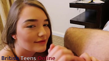 British 18 year old's 1st blowbang