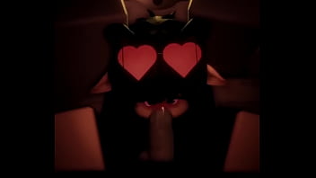 Demon girl sucks dick