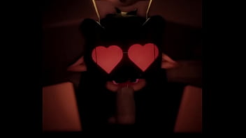 Demon girl sucks dick