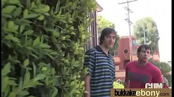 First time ebony with a group of white dicks 9