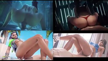 Sexy 3d hentai whores ride big dick