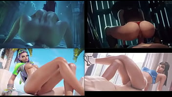 Sexy 3d hentai whores ride big dick