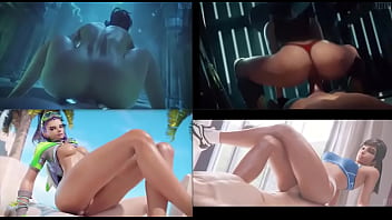 Sexy 3d hentai whores ride big dick