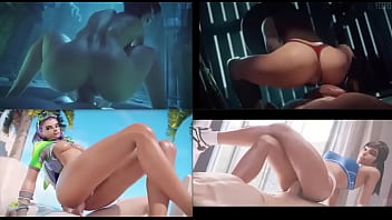 Sexy 3d hentai whores ride big dick