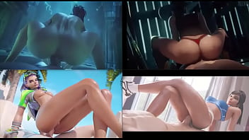 Sexy 3d hentai whores ride big dick