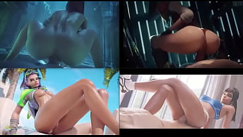 Sexy 3d hentai whores ride big dick