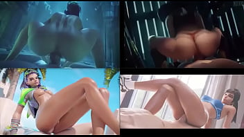 Sexy 3d hentai whores ride big dick