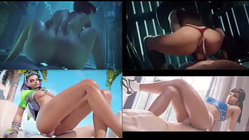 Sexy 3d hentai whores ride big dick