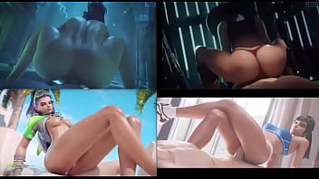 Sexy 3d hentai whores ride big dick