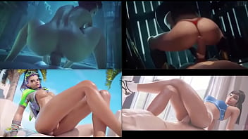 Sexy 3d hentai whores ride big dick