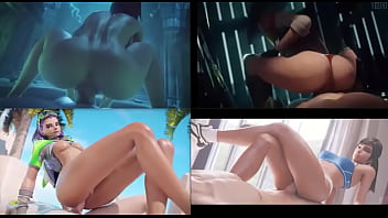 Sexy 3d hentai whores ride big dick