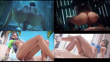 Sexy 3d hentai whores ride big dick