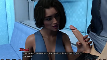 Stranded in space #83 getting a hot handjob by indian milf with huge tits