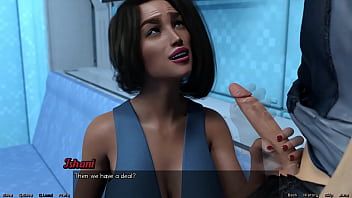 Stranded in space #83 getting a hot handjob by indian milf with huge tits