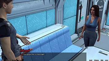 Stranded in space #83 getting a hot handjob by indian milf with huge tits