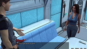 Stranded in space #83 getting a hot handjob by indian milf with huge tits