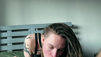 Handcuffed slut is waiting for her master this pussy is wanted to be used