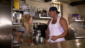 In the workroom in the kitchen or on the bar it doesn't matter where these lesbians