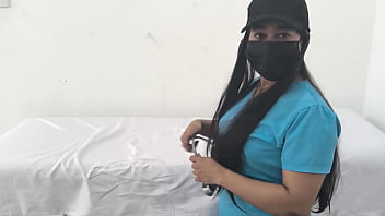 Big ass and busty nurse masturbates her juicy pussy in the hospital real homemade amateur