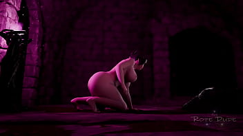 Asian woman bdsm 3d bondage latex