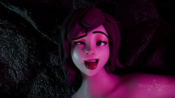 Asian woman bdsm 3d bondage latex