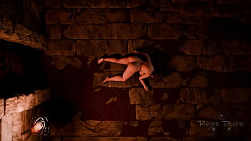 Asian woman bdsm 3d bondage latex