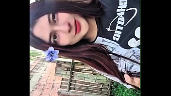 Porn actress touches her tasty pussy