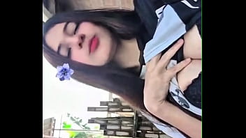 Porn actress touches her tasty pussy