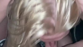 Close up pov a sexy blonde 23 year old putting my dick away she gags like a dream slobbers everywhere and was so pleas