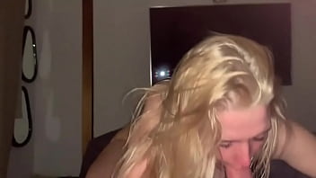 Close up pov a sexy blonde 23 year old putting my dick away she gags like a dream slobbers everywhere and was so pleas
