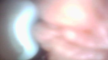 Endoscope camera shows the most sensitive parts of the penis educational video