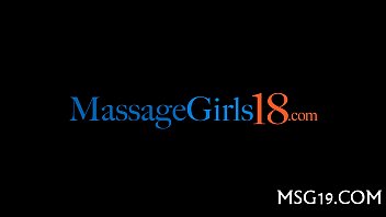 Active masseuse gives a head job