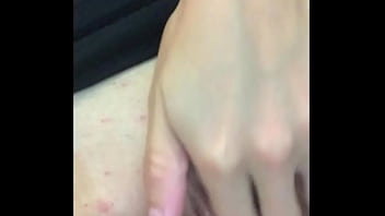 Pink haired babe masturbate pussy dildo and orgasm