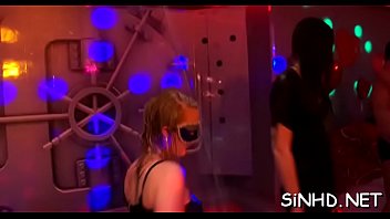 Raucous group banging session