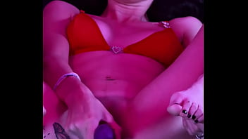 Creaming all over my long toy