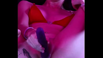 Creaming all over my long toy