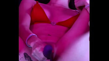 Creaming all over my long toy