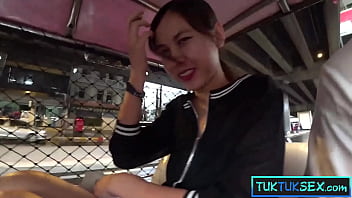 Tiny thai teen in uniform likes to be fucked on amateur video