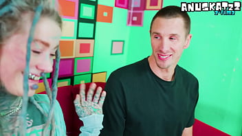 Alt pornstar tests big white dick on casting couch atm deepthroat facial cumshot